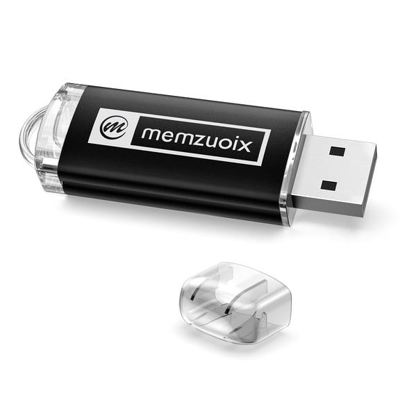 memzuoix 64GB USB 3.0 Flash Drive USB Memory Stick Thumb Drive Zip Drive High-Speed 3.0 Jump Drive for iPhone, OTG Android Phone, PC, Up to 80MB/s, Black