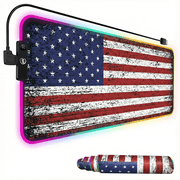 memzuoix LED Mouse pad 31.5×11.8 Inch, Large RGB Glow Gaming Mouse Pad for Computer, 12 Cool Lighting Modes, Anti-Slip Base, Waterproof, Stain Resistant, Desk M