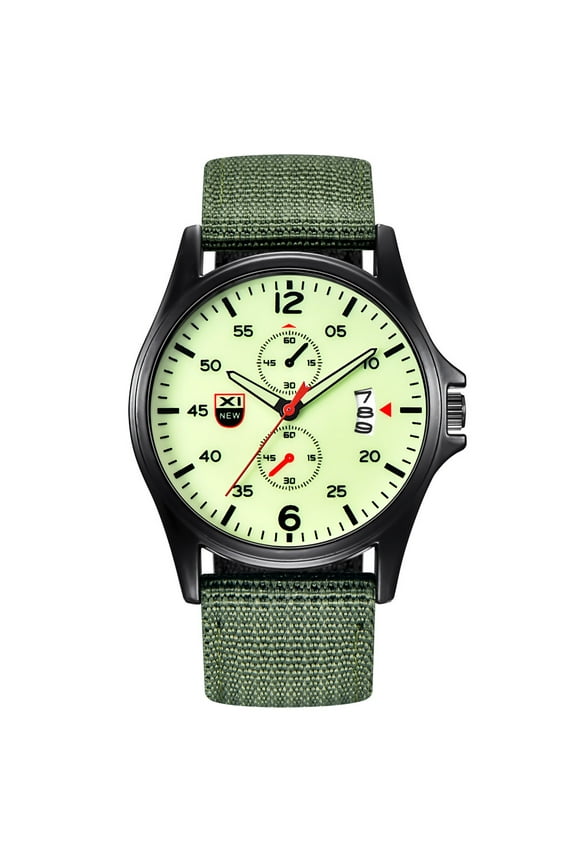 men Military Nylon Waterproof Date Quartz Analog Army Men's Quartz Wrist Watches EAN13