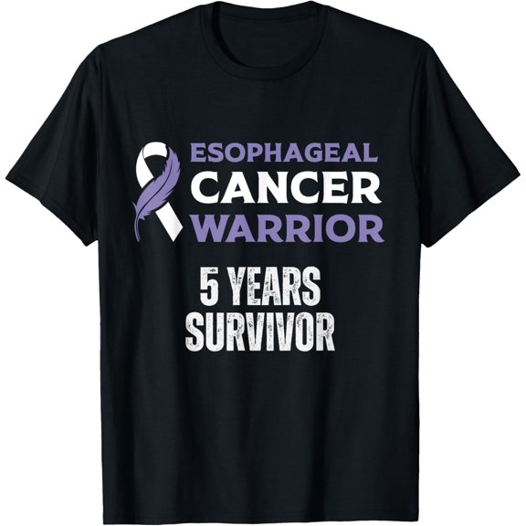 men and women can wear，5 Years Esophageal Cancer Free Survivor T-Shirt