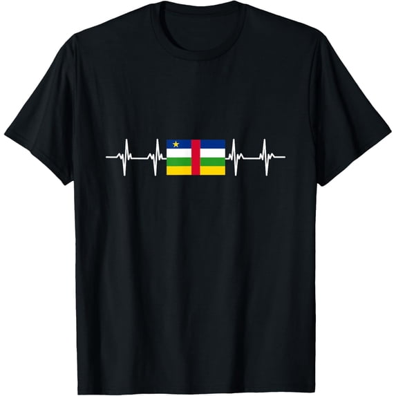 men and women can wear,African Flag - Central African Republic T-Shirt