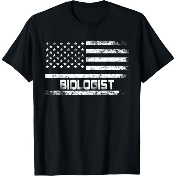 men and women can wear,American Flag Biologist Gift For Biologist T-Shirt