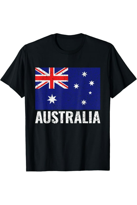 men and women can wear,Australia Australian Flag Pride Vintage Gift DNA Patriotic T-Shirt