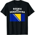thumbnail image 1 of men and women can wear，Bosnia & Herzegovina Flag Bosnian Pride Men Women Kids Gifts T-Shirt, 1 of 4