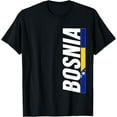 thumbnail image 1 of men and women can wear，Bosnia Herzegovina T-shirt Bosnian Flag Love Gift T-Shirt, 1 of 4