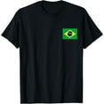 thumbnail image 1 of men and women can wear，Brazil Flag Cool Brasil Flag Brazilian Flags Men Women T-Shirt, 1 of 4
