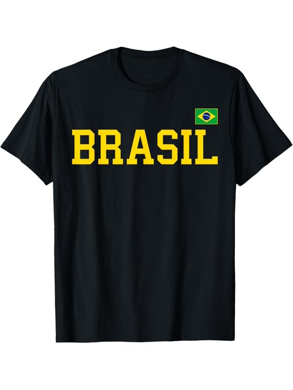 men and women can wear,Brazil T Shirt Women Men Kids Brasil Gift Brazilian Flag T-Shirt