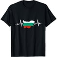 thumbnail image 1 of men and women can wear，Bulgarian Flag T-Shirt, 1 of 4