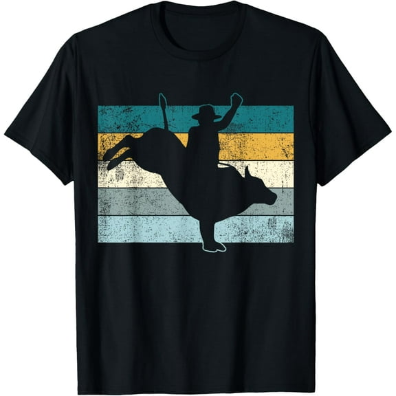 men and women can wear，Bull Riding Bull Rider Cowboy Rodeo T-Shirt