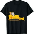 thumbnail image 1 of men and women can wear，Bulldozer Construction Vehicle T-Shirt, 1 of 4