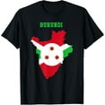 thumbnail image 1 of men and women can wear，Burundian Flag inside Map of Burundi tee shirt T-Shirt, 1 of 4