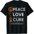thumbnail image 1 of men and women can wear，COPD Awareness Orange Ribbon Emphysema Chronic Lung Disease T-Shirt, 1 of 4