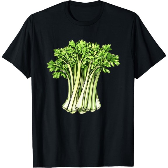 men and women can wear,Celery In A Rustic Style T-Shirt