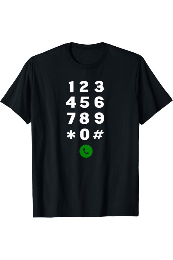 men and women can wear,Cell Phone Keypad Simple Halloween Costume Mobile Smartphone T-Shirt