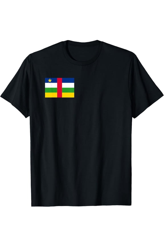 men and women can wear，Central African Flag of the Central African Republic T-Shirt