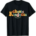 thumbnail image 1 of men and women can wear，Choose Kindness Retro Groovy Be Kind Women Men Autism Kids T-Shirt, 1 of 4