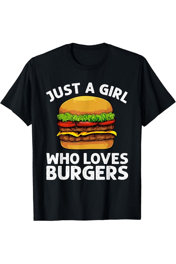 men and women can wear,Cool Burger Art For Girls Women Hamburger Cheeseburger Lover T-Shirt