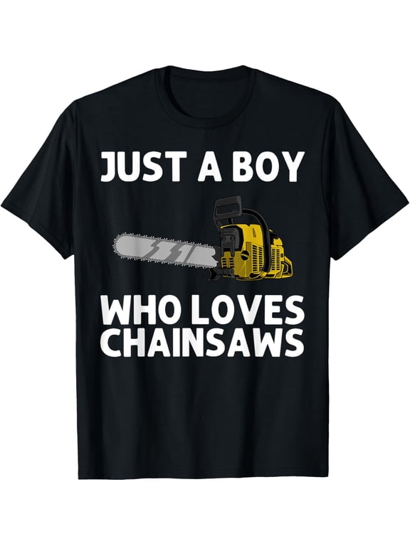 men and women can wear,Cool Chainsaw For Boys Kids Lumberjack Arborist Tree Logger T-Shirt