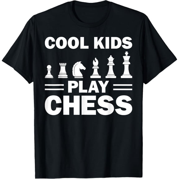 men and women can wear，Cool Chess Art For Boys Girls Kids Chess Lover Chess Player T-Shirt