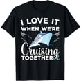 thumbnail image 1 of men and women can wear，Cool Cruise Art Men Women Cruising Lover Matching Couple T-Shirt, 1 of 4