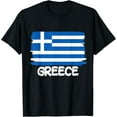 thumbnail image 1 of men and women can wear，Cool Greece Flag T-Shirt, 1 of 4