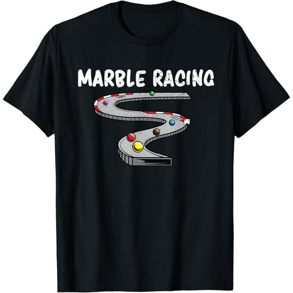 men and women can wear，Cool Marble Racing Game Marble Race Track Adults Teens Kids T-Shirt