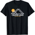 thumbnail image 1 of men and women can wear，Crater Lake National Park Oregon Outline OR T-Shirt, 1 of 4