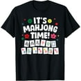 thumbnail image 1 of men and women can wear，Cute Mahjong Design For Men Women Tile Game Mahjong Player T-Shirt, 1 of 4