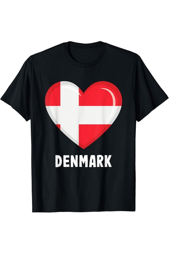 men and women can wear，Denmark flag jersey, Danish T-Shirt