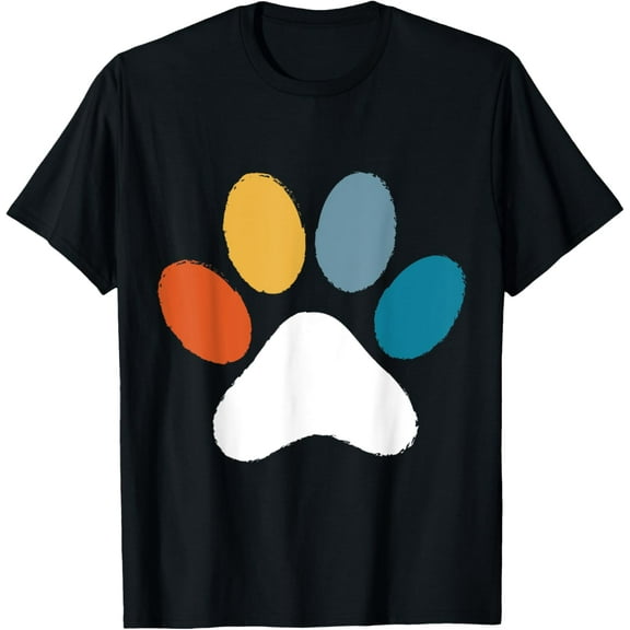 men and women can wear，Dog Footprint For Pets Lover , Dog Owners Dog lover tee T-Shirt