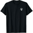 thumbnail image 1 of men and women can wear，Dog Mom T Shirt | Left Chest Paw Print Women Men Dog Lover T-Shirt, 1 of 4