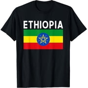 men and women can wear  Ethiopia Ethiopian Flag T-Shirt