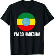 men and women can wear Ethiopia Flag For Men Women Ethiopian Pride Souvenir Habesha T-Shirt