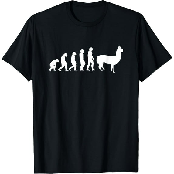 men and women can wear,Evolution Lama Llama Gift Peru Alpaca Spit Animal Farm T-Shirt