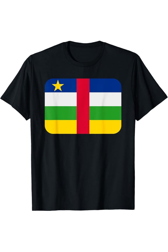 men and women can wear，Flag Central African Republic T-Shirt