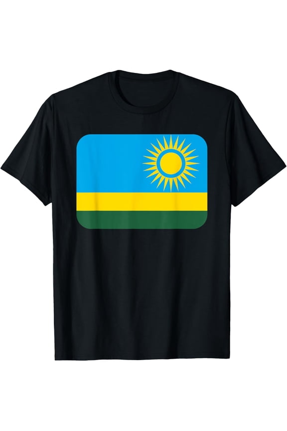 men and women can wear,Flag Rwanda T-Shirt