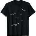 thumbnail image 1 of men and women can wear，Flying Seagulls | Relaxing Sea Ocean Lover Birds T-Shirt, 1 of 4