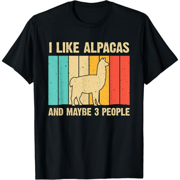 men and women can wear，Funny Alpaca Design For Men Women Llama Lover Guanaco Vicuna T-Shirt