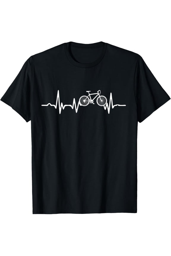 men and women can wear,Funny Bicycle Heartbeat Cycling Cyclist T-Shirt