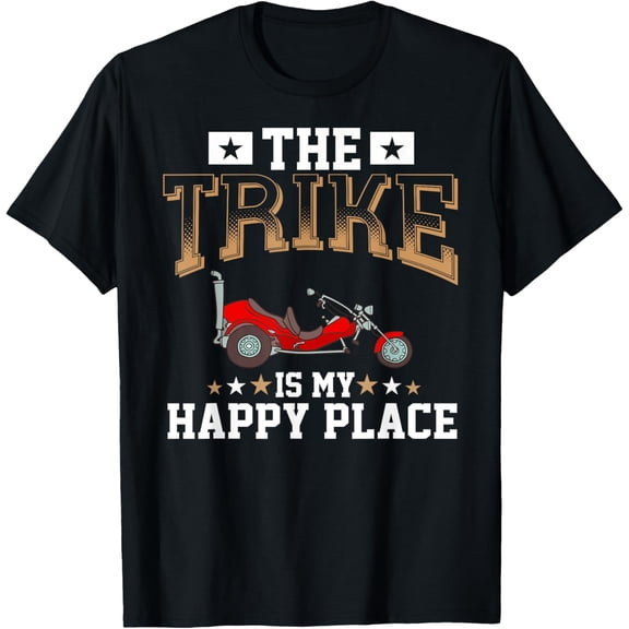 men and women can wear，Funny Bike Riding Tricycle T-Shirt