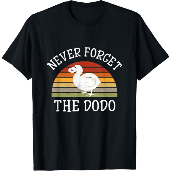 men and women can wear，Funny Never Forget The Dodo extinct flightless bird Lover T-Shirt