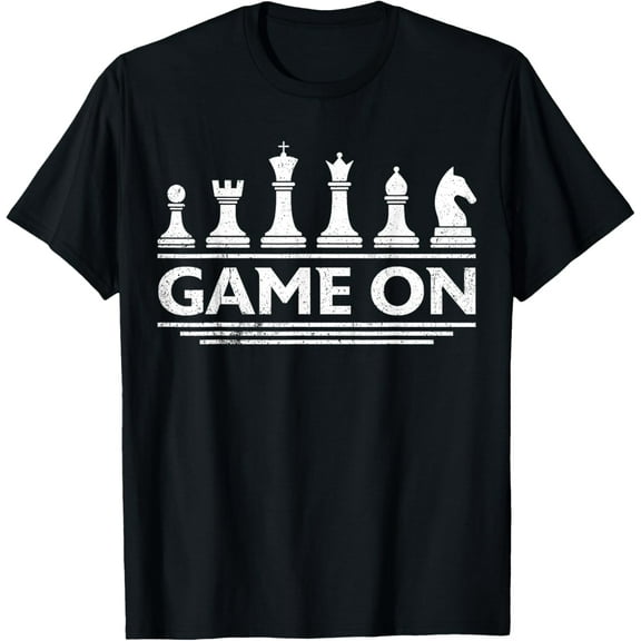 men and women can wear，Game On Chess Pieces Funny Board Game Themed Gift Men Kids T-Shirt