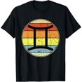 thumbnail image 1 of men and women can wear，Gemini Zodiac Sign Retro Vintage Men Women T-Shirt, 1 of 4