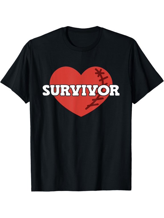 men and women can wear,Heart Attack Survivor T-Shirt
