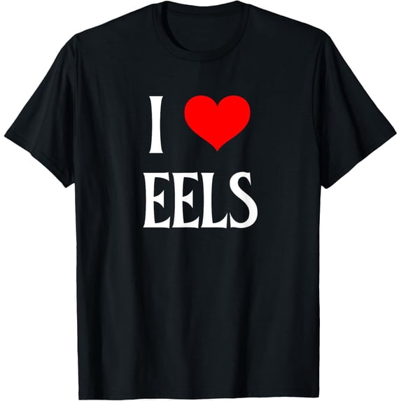men and women can wear,I Love Eels I Heart Eels Elongated Fish Moray Eel lover T-Shirt