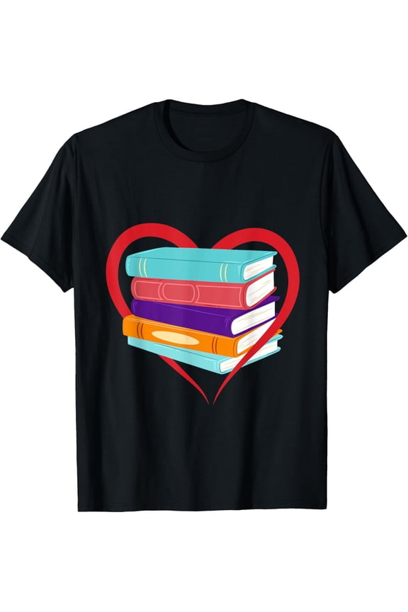 men and women can wear,I Love Reading Book Heart Love Books Gift Library T-Shirt
