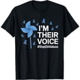 thumbnail image 1 of men and women can wear，I'm Their Voice Pinwheel Child Abuse Prevention Awareness T-Shirt, 1 of 4