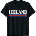 thumbnail image 1 of men and women can wear，Iceland Icelandic Flag T-Shirt, 1 of 4