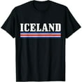 thumbnail image 1 of men and women can wear，Iceland Icelandic Flag T-Shirt, 1 of 7