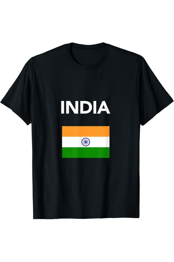 men and women can wear,India Indian Flag T-Shirt T-Shirt
